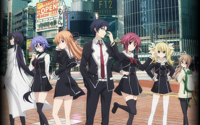 Обои картинки фото аниме, chaos,  head, люди