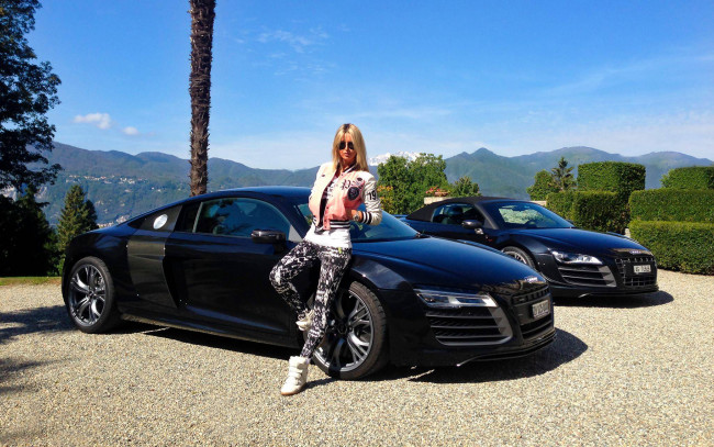 Обои картинки фото автомобили, -авто с девушками, audi