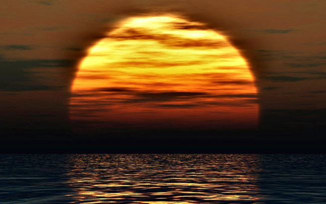 Обои картинки фото природа, восходы, закаты, море, закат