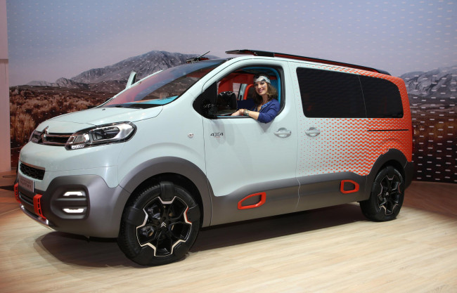 Обои картинки фото citroen spacetourer hyphen concept 2016, автомобили, выставки и уличные фото, spacetourer, 2016, concept, hyphen, citroen