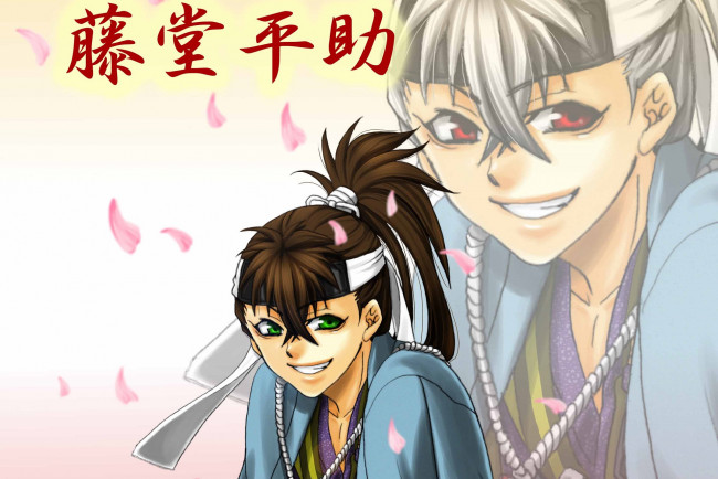 Обои картинки фото аниме, hakuouki, toudou, heisuke