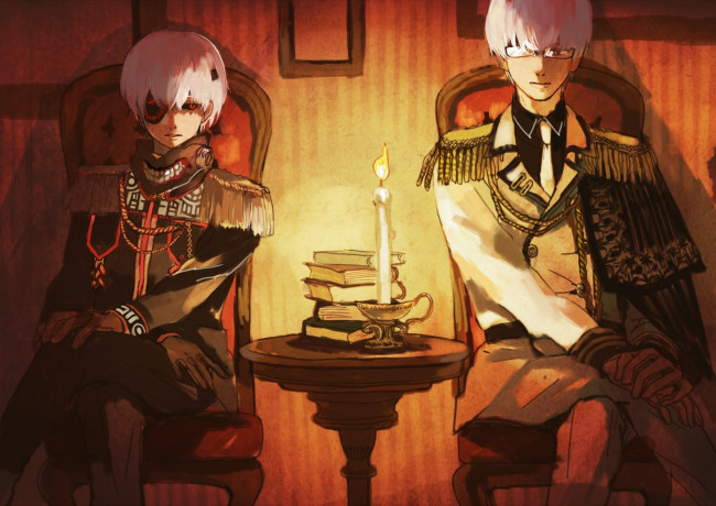 Обои картинки фото аниме, tokyo ghoul, парни