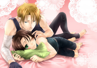 Картинка аниме unknown +другое+ кружева подушка мальчик парень