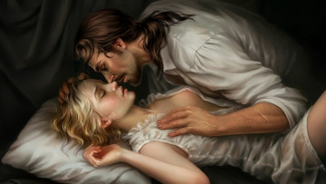 Картинка рисованное люди мужчина женщина