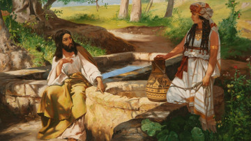 Картинка рисованное живопись взгляд девушка фон