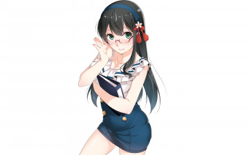 Картинка аниме kantai+collection девушка фон взгляд