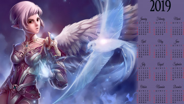 Картинка календари видеоигры крылья девушка птица