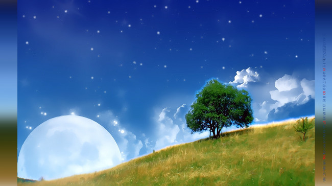 Обои картинки фото календари, компьютерный дизайн, растения, природа, планета, дерево