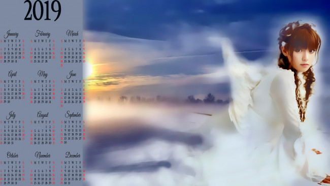 Обои картинки фото календари, фэнтези, взгляд, девушка