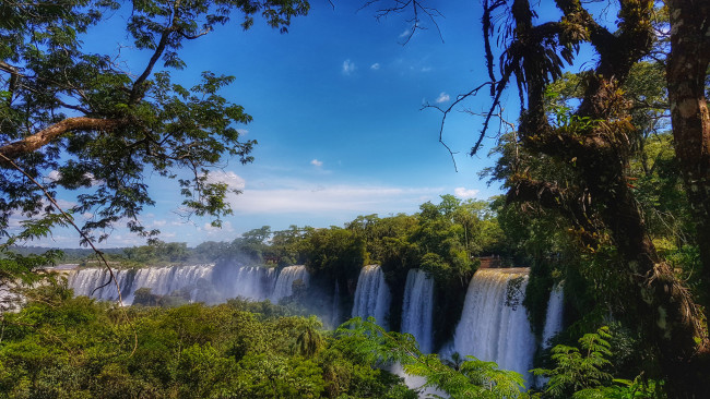 Обои картинки фото природа, водопады, простор