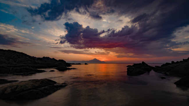 Обои картинки фото природа, восходы, закаты, простор