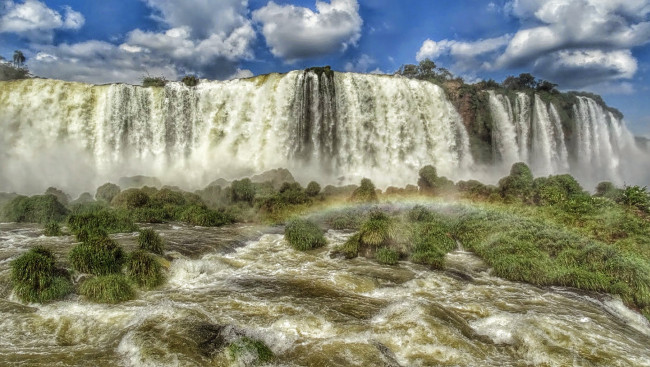 Обои картинки фото природа, водопады, простор