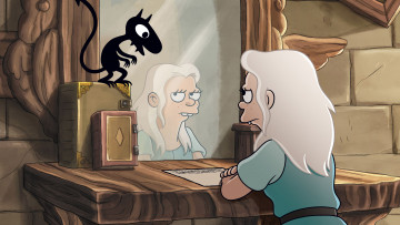 обоя мультфильмы, disenchantment, luci, bean, разочарование