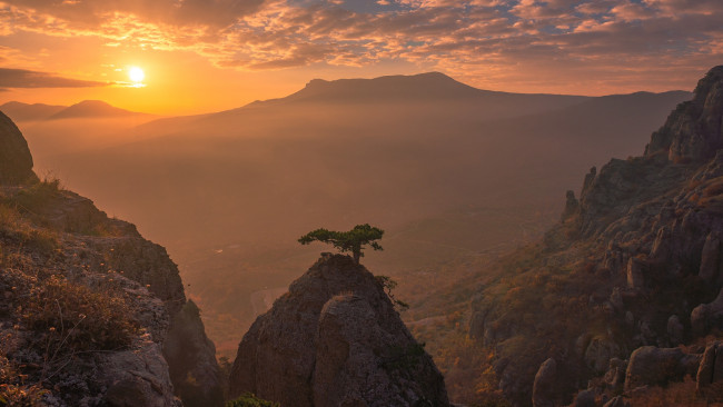Обои картинки фото природа, восходы, закаты, ай-петри, крым