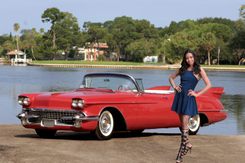 Картинка автомобили -авто+с+девушками 1958 cadillac eldorado biarritz