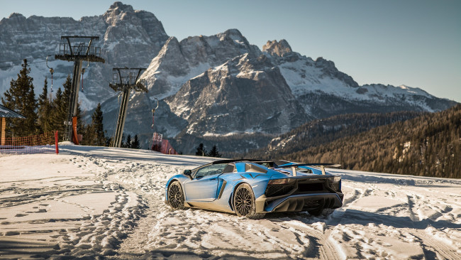 Обои картинки фото автомобили, lamborghini, aventador, sv