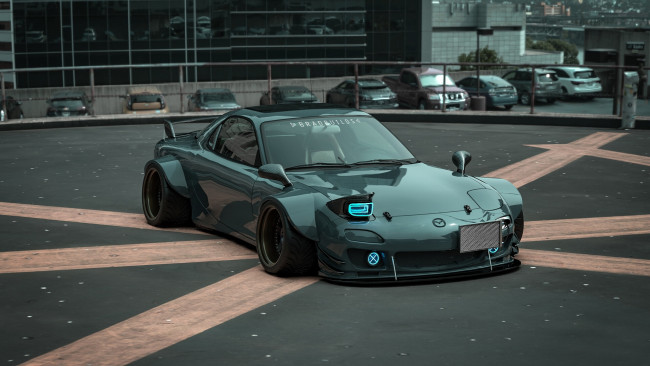 Обои картинки фото автомобили, mazda, rx-7