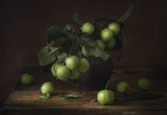 Картинка еда яблоки зеленые