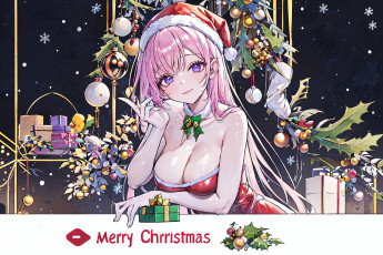 Картинка аниме зима +новый+год +рождество нейросети графика нейроарт ai art нейронные сети рисунки нейро искусство нейрографика graphics neuroart neural networks drawings neuro neurography