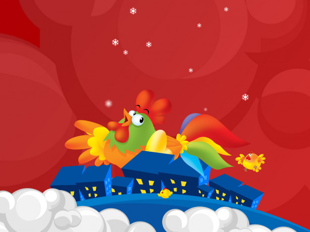 Обои картинки фото праздничные, векторная, графика, новый, год