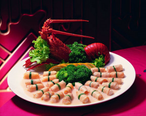 Картинка еда рыба морепродукты суши роллы