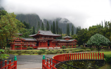 Картинка byodo in buddhist temple hawaii города буддистские другие храмы