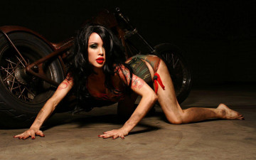 Картинка мотоциклы мото девушкой