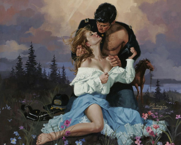 Обои картинки фото рисованные, люди