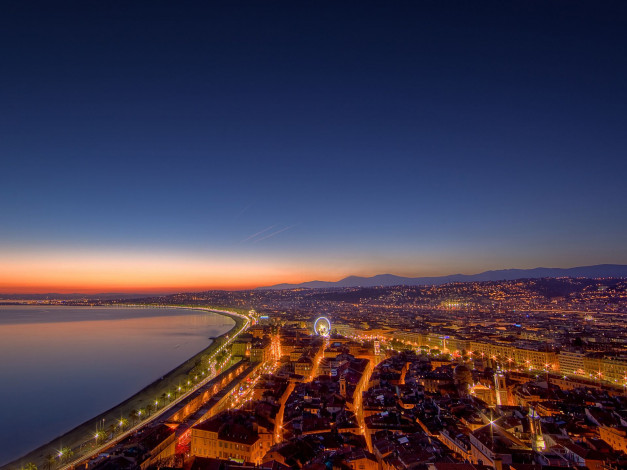 Обои картинки фото города, огни, ночного