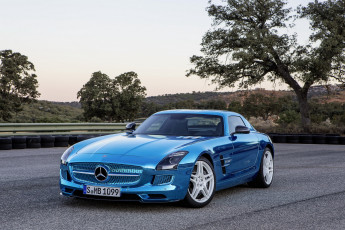 Картинка 2012 mercedes benz sls amg electric drive автомобили mercedes-benz