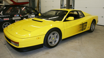 Картинка ferrari 512 testarossa автомобили выставки уличные фото италия спортивный