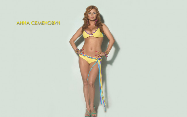 Обои картинки фото музыка, анна, семенович, певица, актриса, бикини