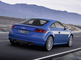 обоя автомобили, audi, tt, coupе, 2014, синий