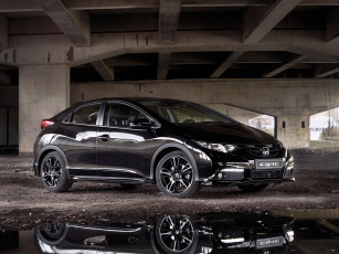Картинка автомобили honda civic темный 2014г black edition