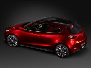 обоя автомобили, mazda, hazumi, concept, 2014, красный