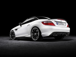 Картинка автомобили mercedes-benz slk 55 2014 r172 edition carbonl ook amg