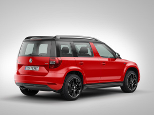 Картинка автомобили skoda monte carlo красный 2014 yeti