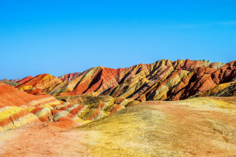 Картинка zhangye+national+geopark+of+danxia+китай природа горы парк песок китай