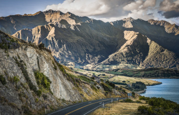 Картинка природа дороги горы море шоссе