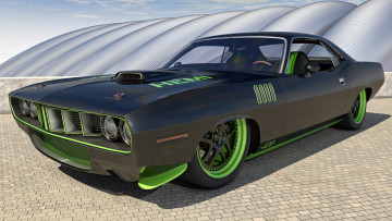 Картинка автомобили 3д 1971 plymouth cuda 426
