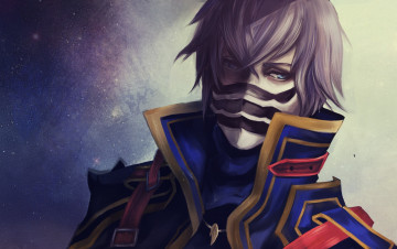 Картинка аниме final+fantasy маска art отчаянье взгляд kurasame парень final fantasy robas arel