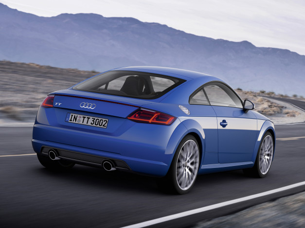 Обои картинки фото автомобили, audi, tt, coupе, 2014, синий
