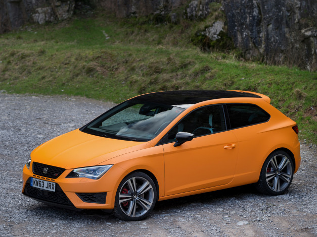 Обои картинки фото автомобили, seat, sc, leon, 2014, uk-spec, cupra