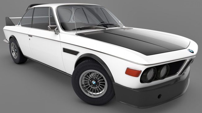 Обои картинки фото автомобили, 3д, 1973, bmw, 30, csl