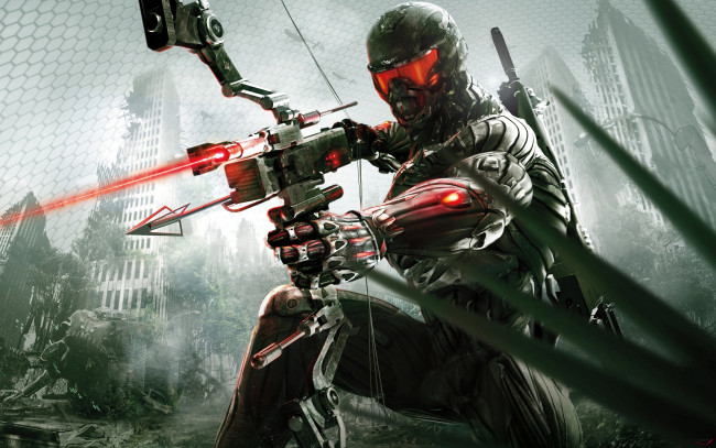 Обои картинки фото crysis 3, видео игры, shooter, crysis, warrior, computer, game