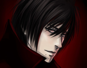 Картинка рисованное -+ +аниме парень лицо взгляд