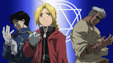Картинка аниме fullmetal+alchemist roy mustang edward elric alphonse fullmetal alchemist парни scar fma