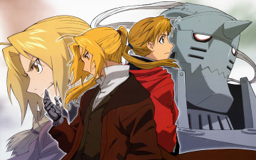 Картинка аниме fullmetal+alchemist alphonse elric девушка парень edward fullmetal alchemist