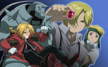 Картинка аниме fullmetal+alchemist кристалл блондин парень edward elric alphonse fullmetal alchemist
