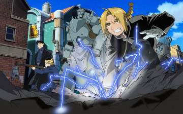 Картинка аниме fullmetal+alchemist riza hawkeye edward elric alphonse fullmetal alchemist roy mustang